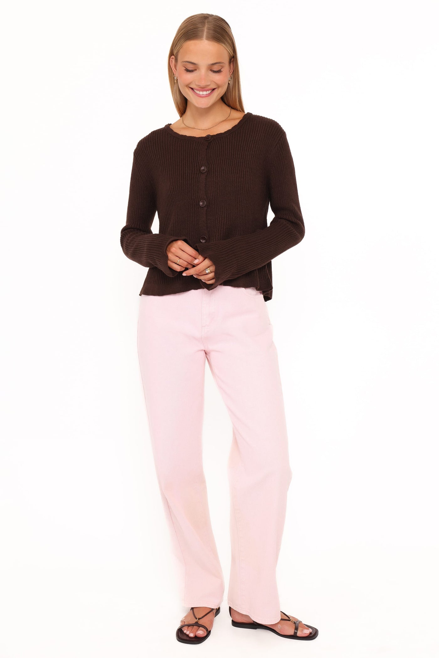 Charmer Cardigan - Brown