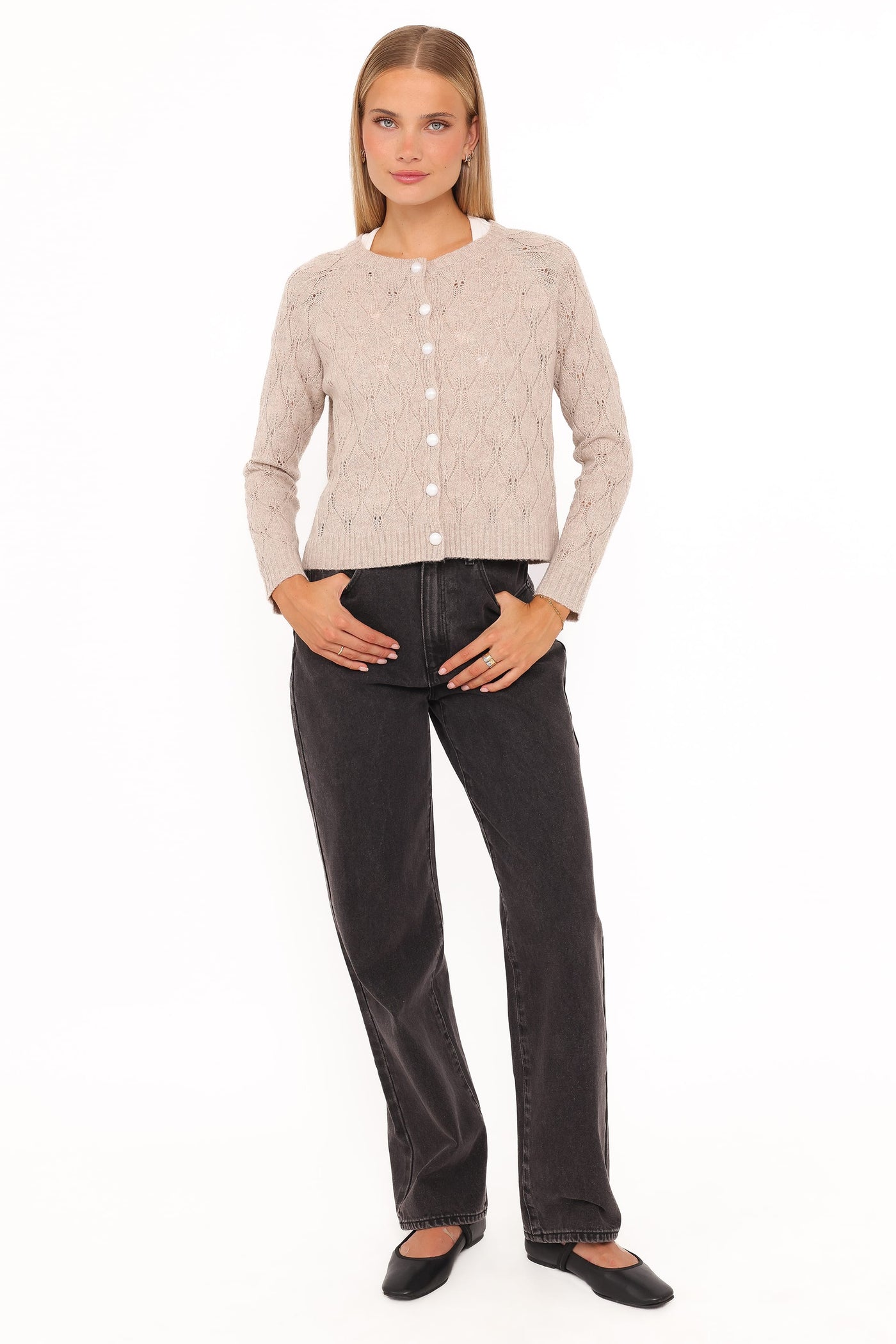 Mattie Cardigan - Beige