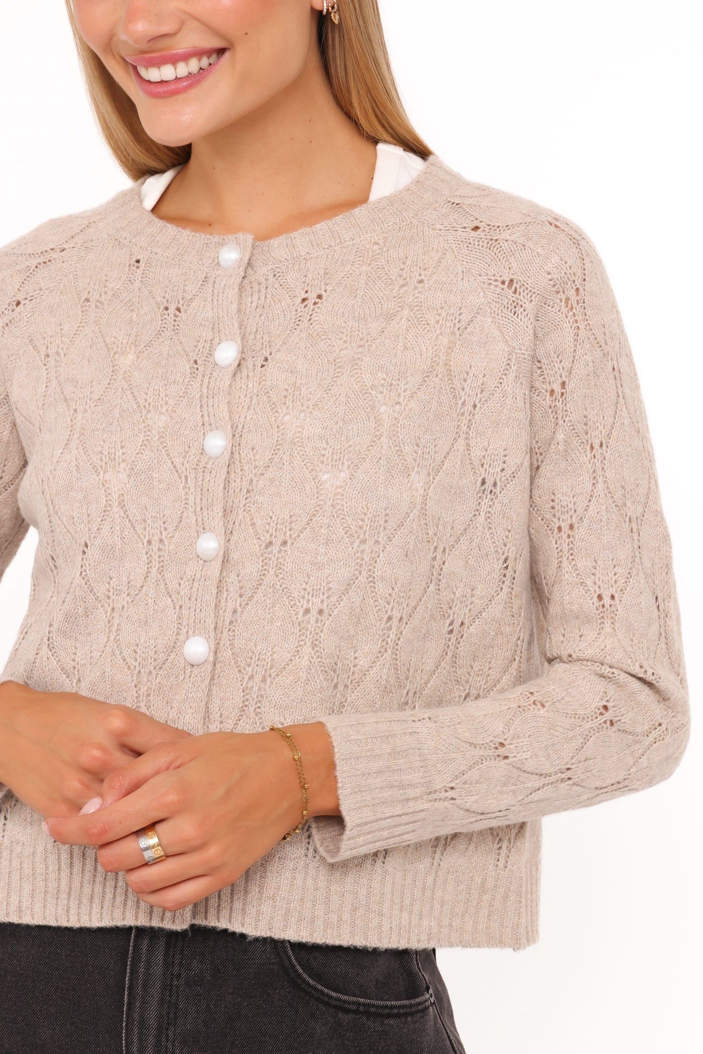 Mattie Cardigan - Beige