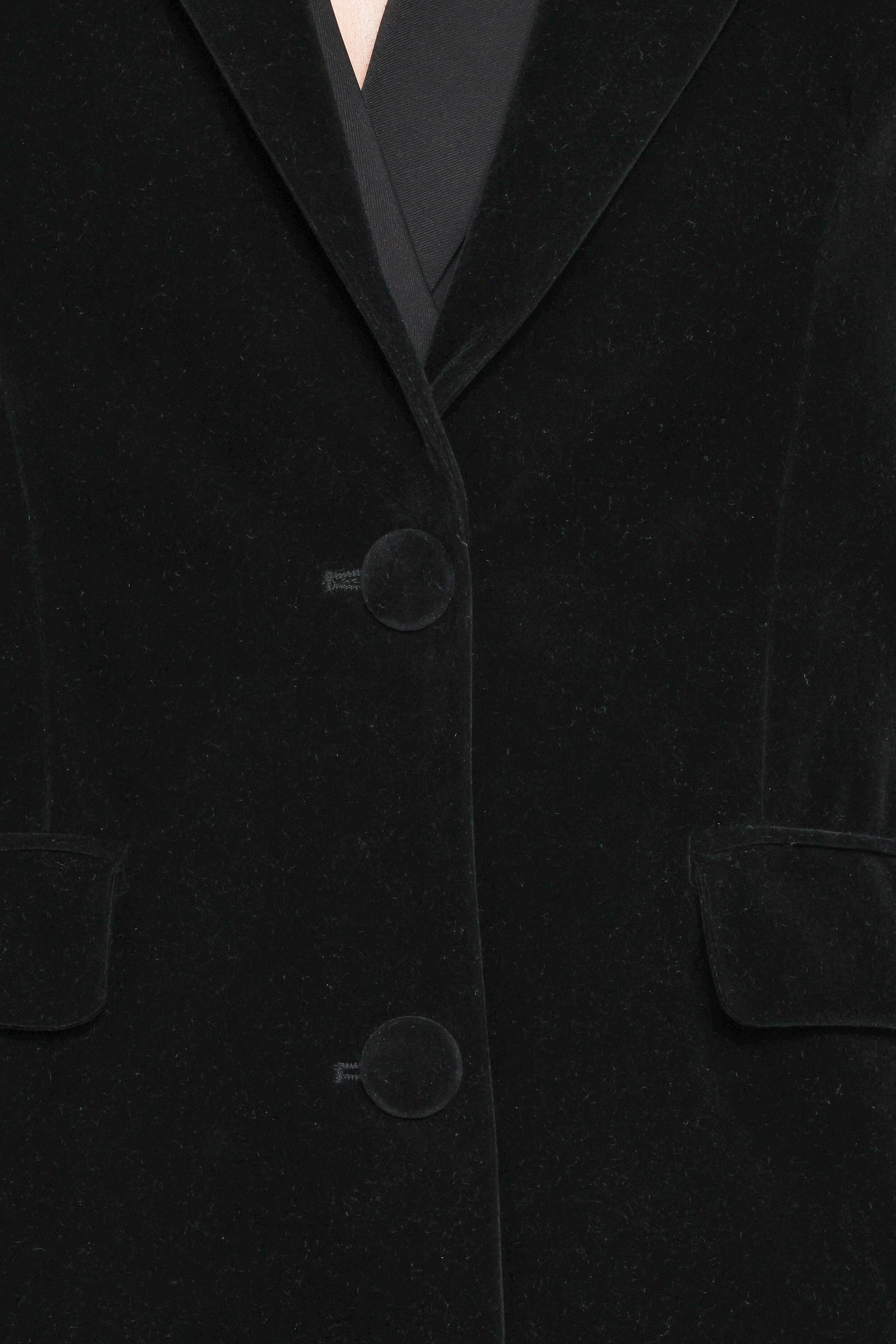 Clive Velvet Blazer - Black