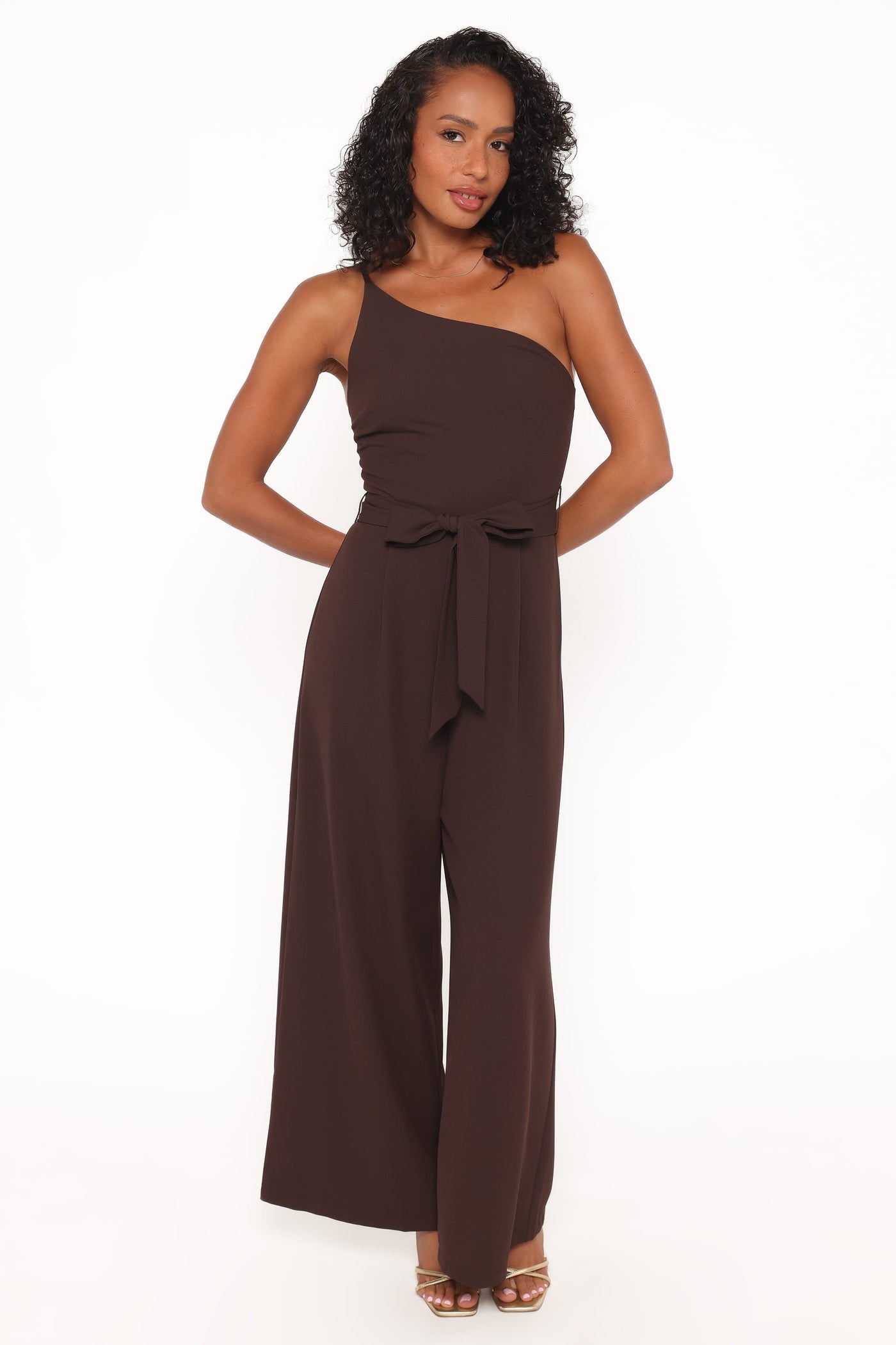 Leyton Jumpsuit - Chocolate Brown