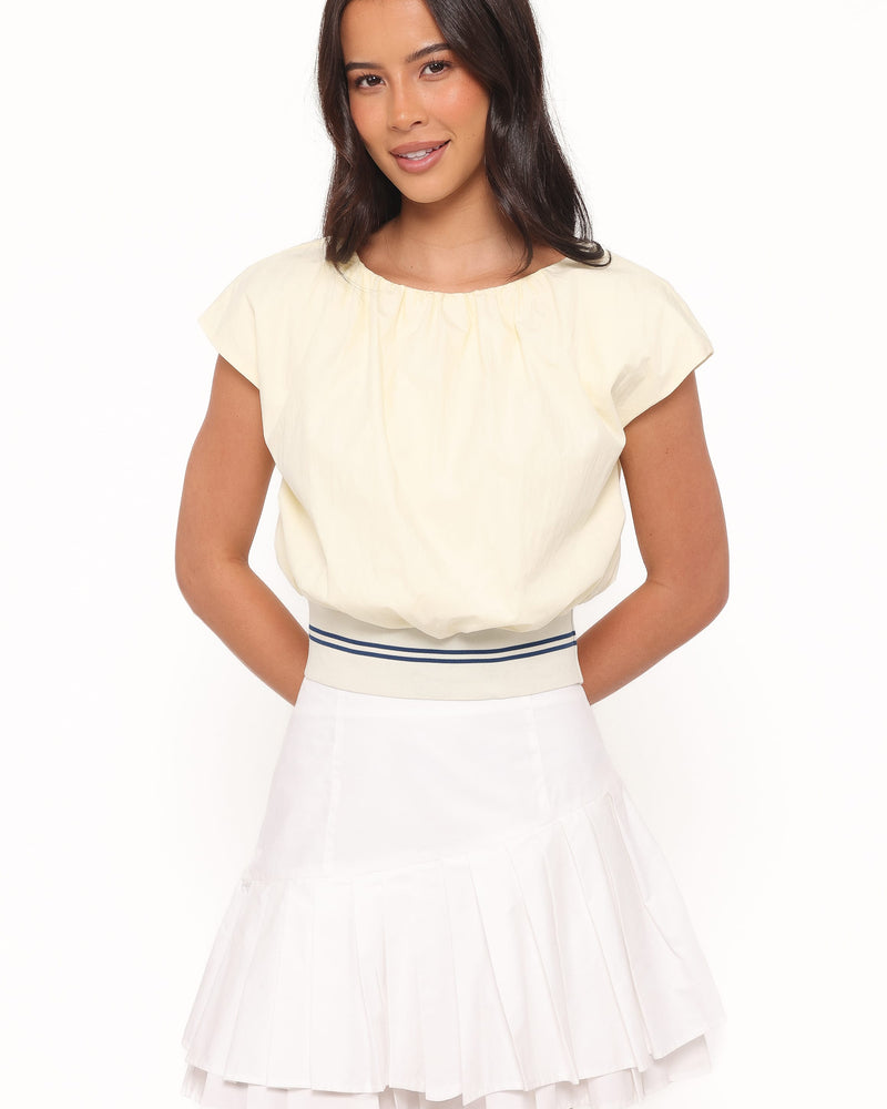 Adam Top - Pale Yellow