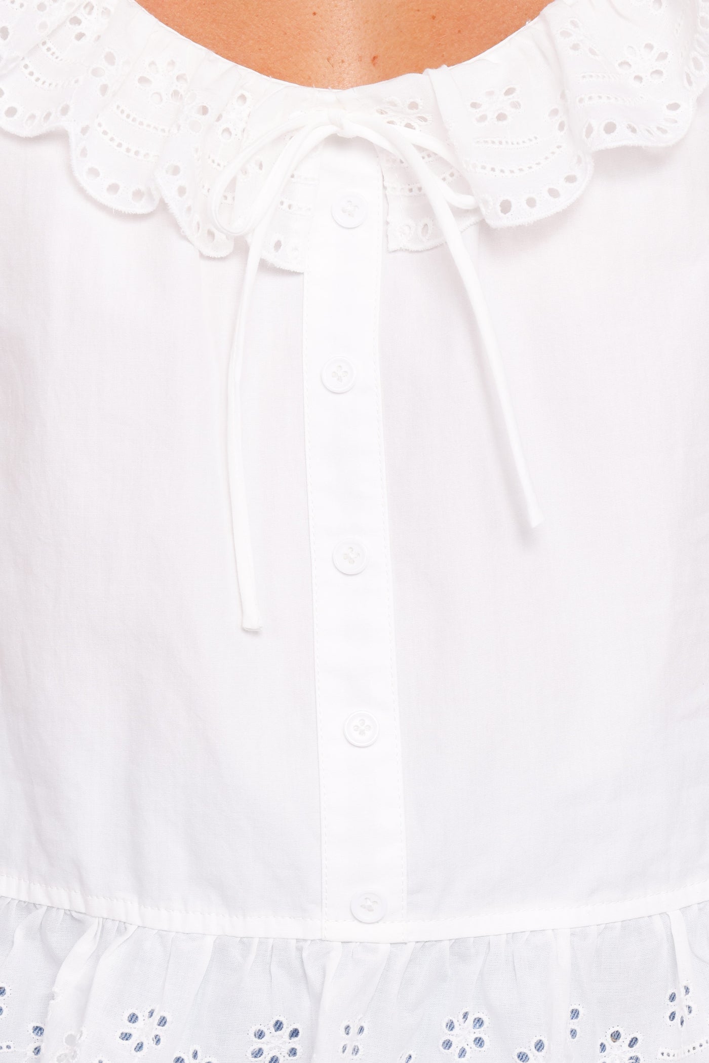 Anouk Button Through Top - White