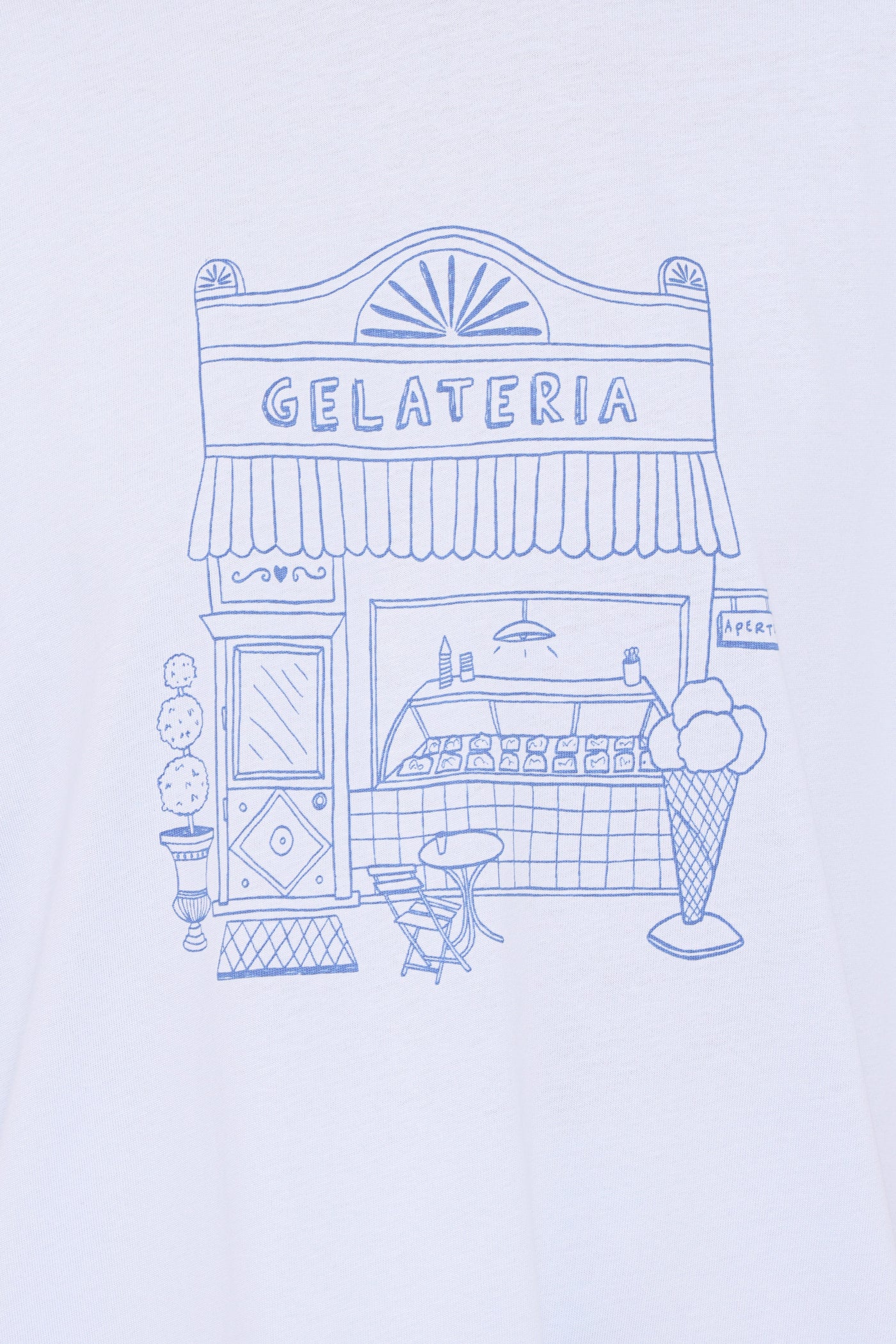 Carmen Graphic Tee - Baby Blue