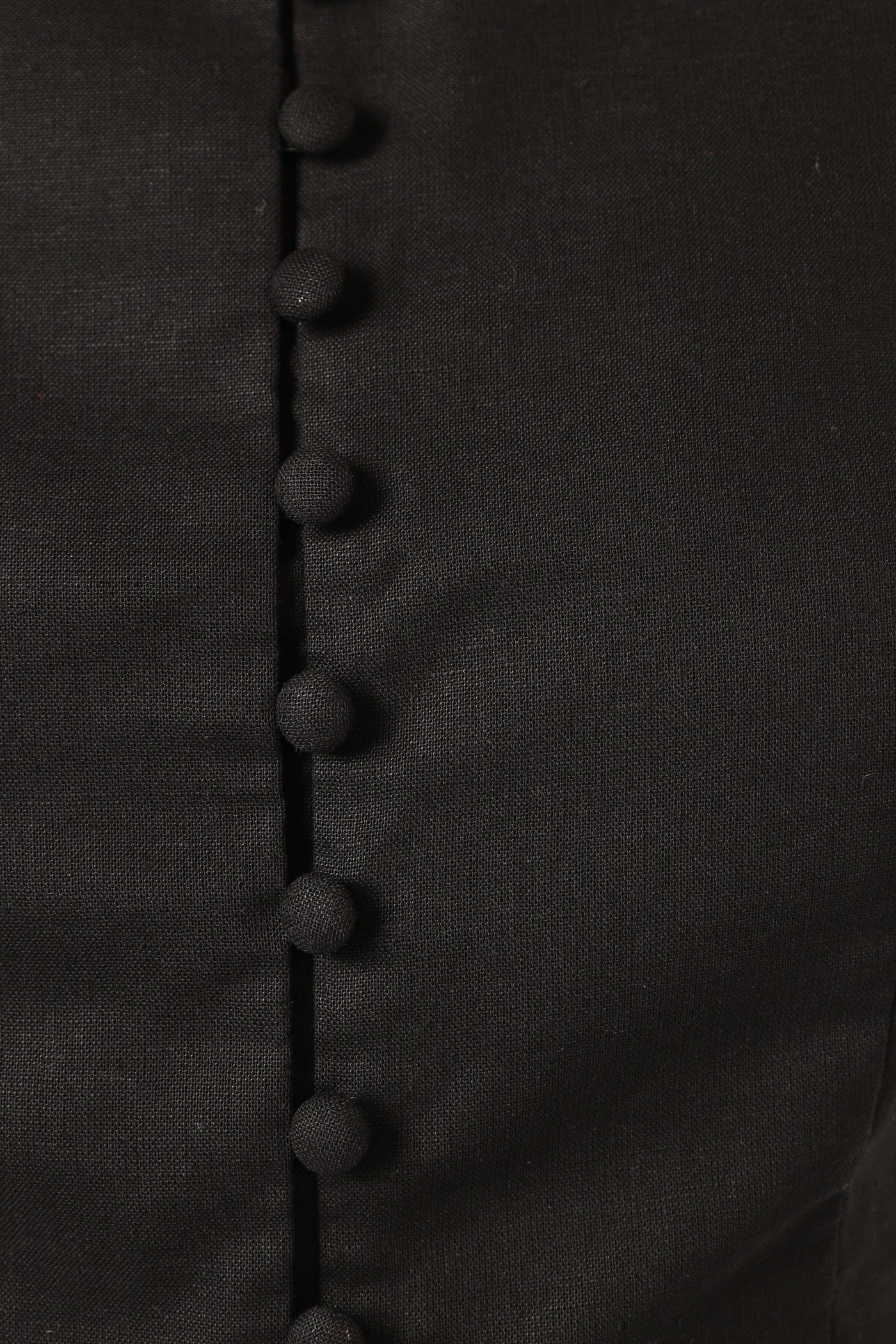 Daniella Linen Vest - Black