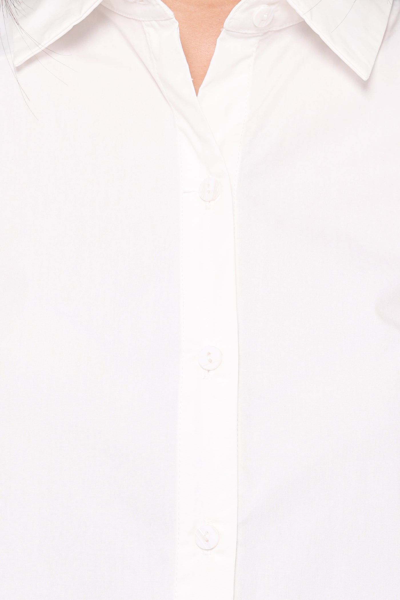 Deirdre Scallop Button Up Shirt - White