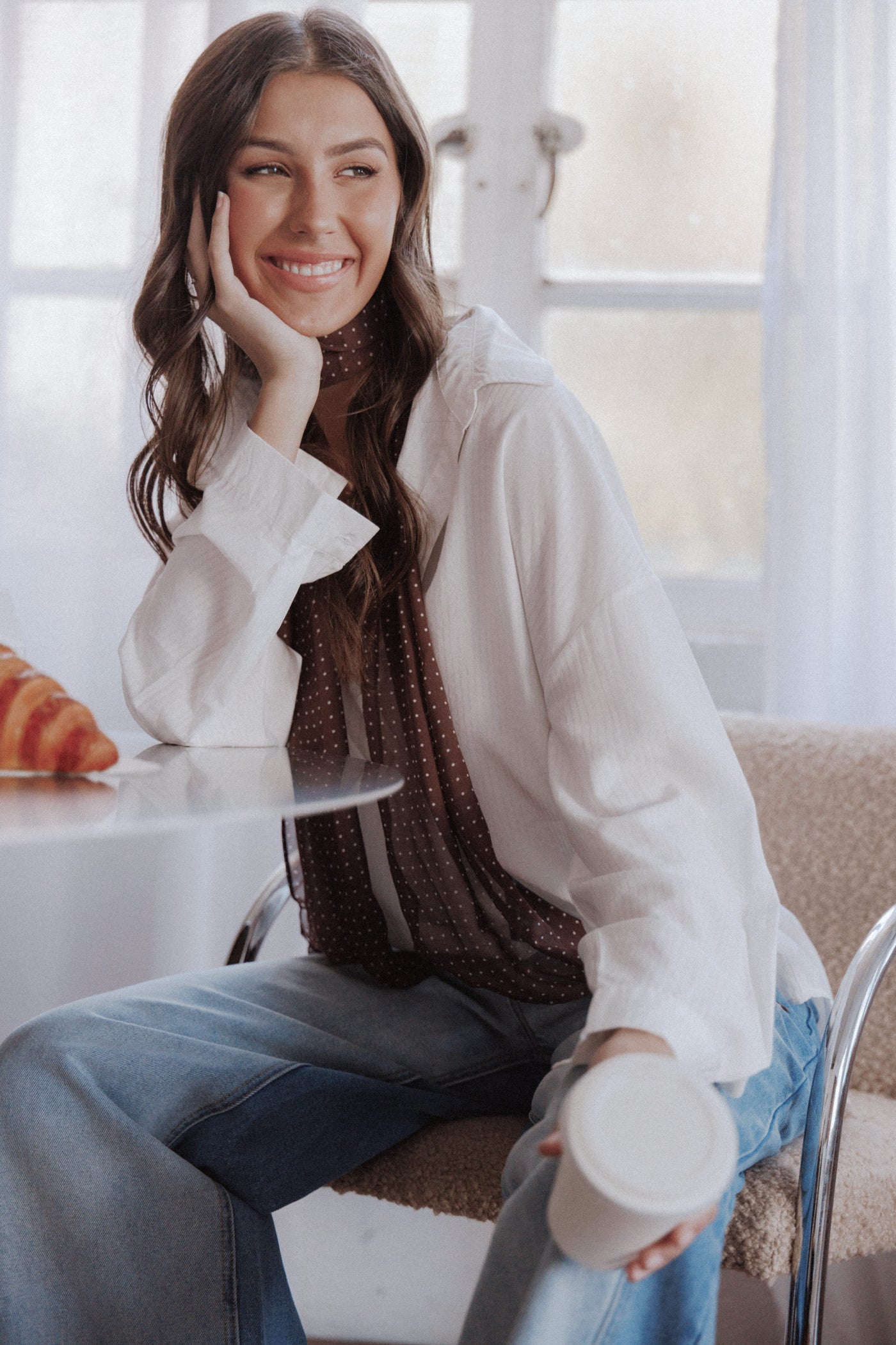 Edwards Shirt - White Stripe