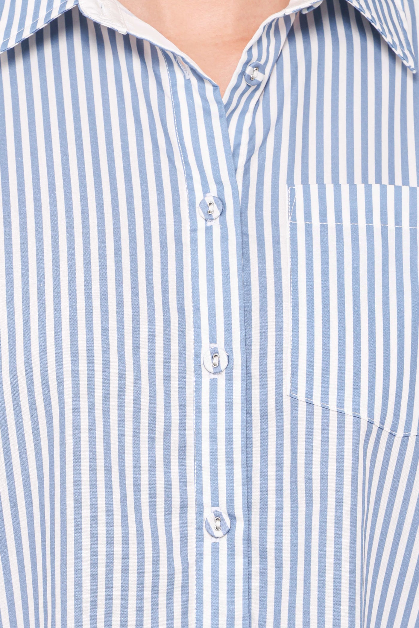 Jackson Button Up Shirt - Blue Stripe