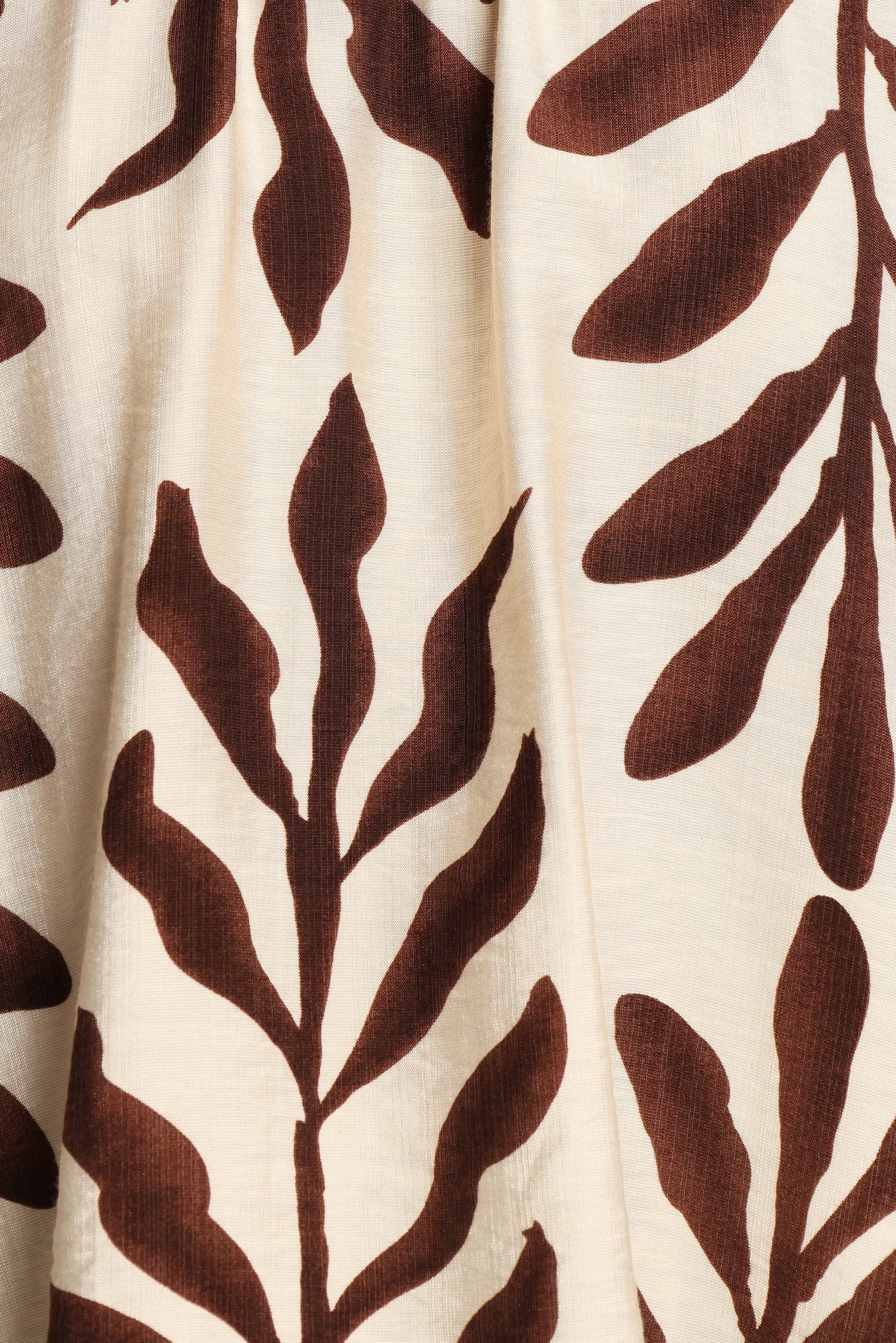 July Long Sleeve Smock Top - Brown Palm