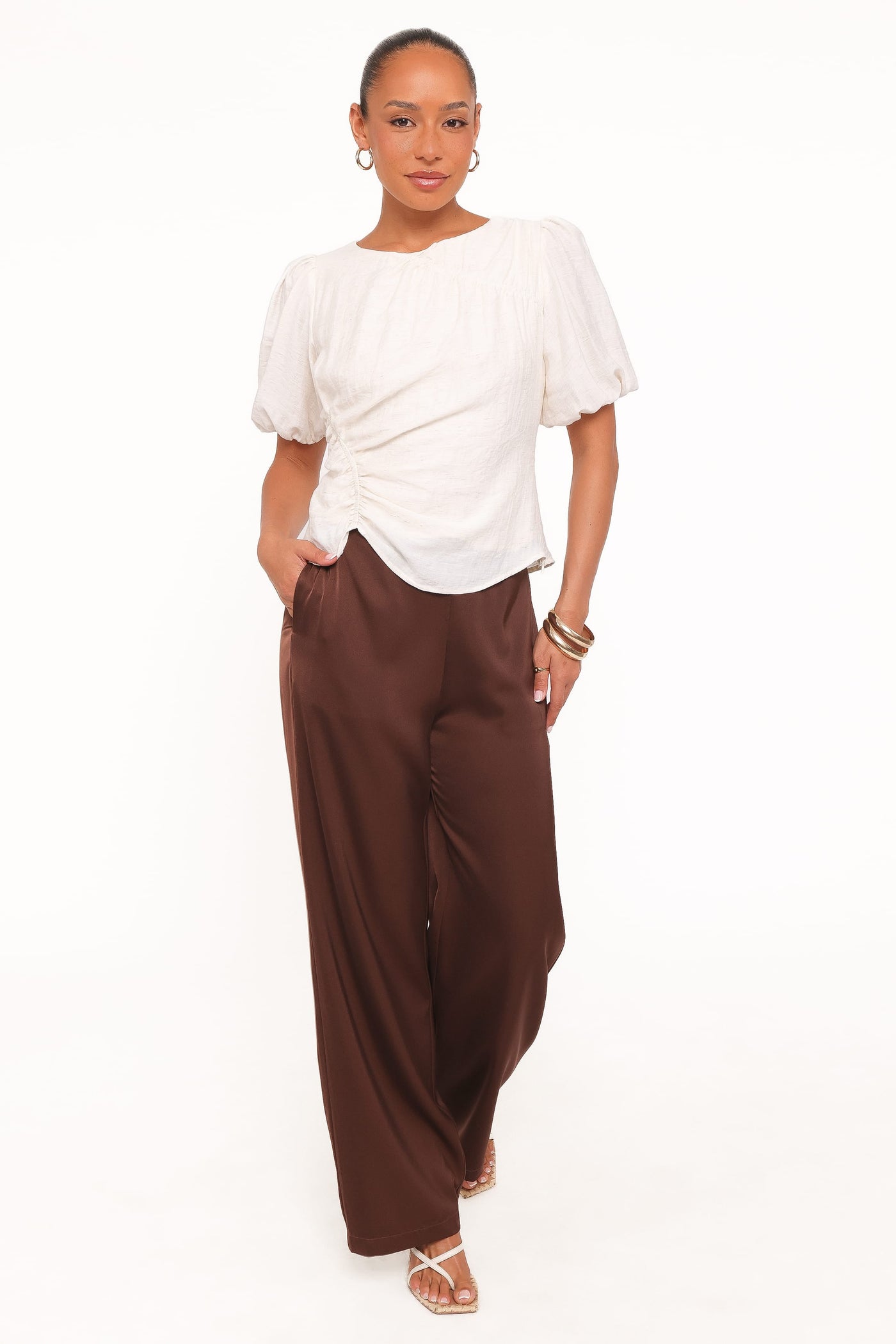 Laurel Puff Sleeve Top - Ivory