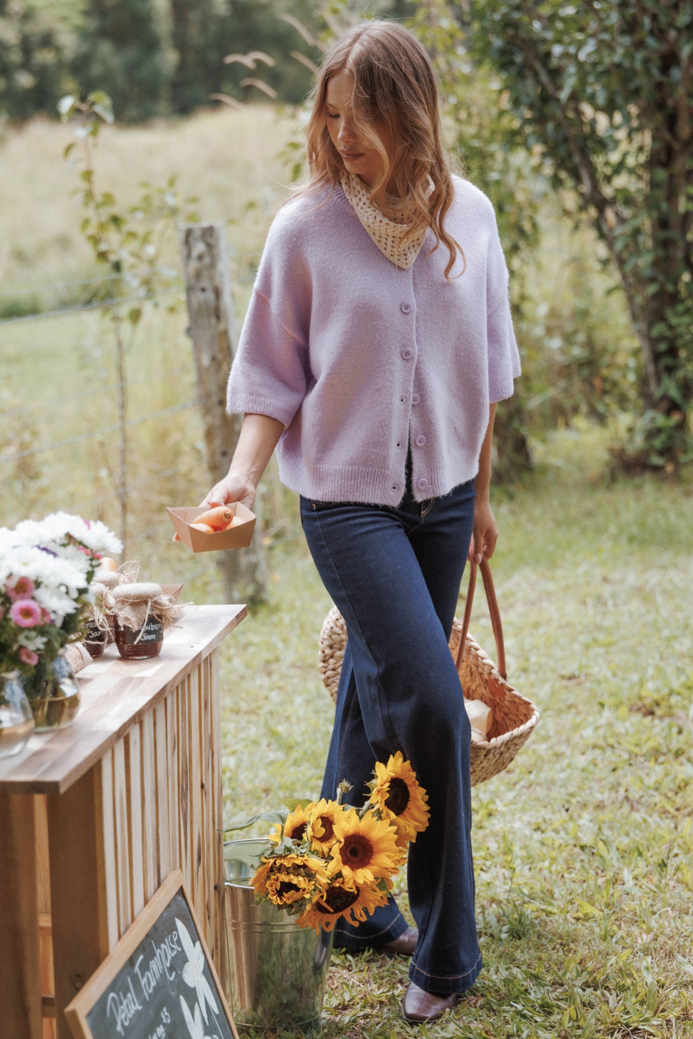 Lilith Knit Top - Lilac