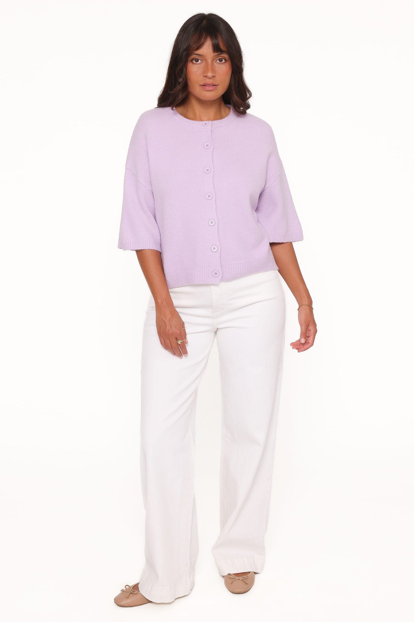 Lilith Knit Top - Lilac
