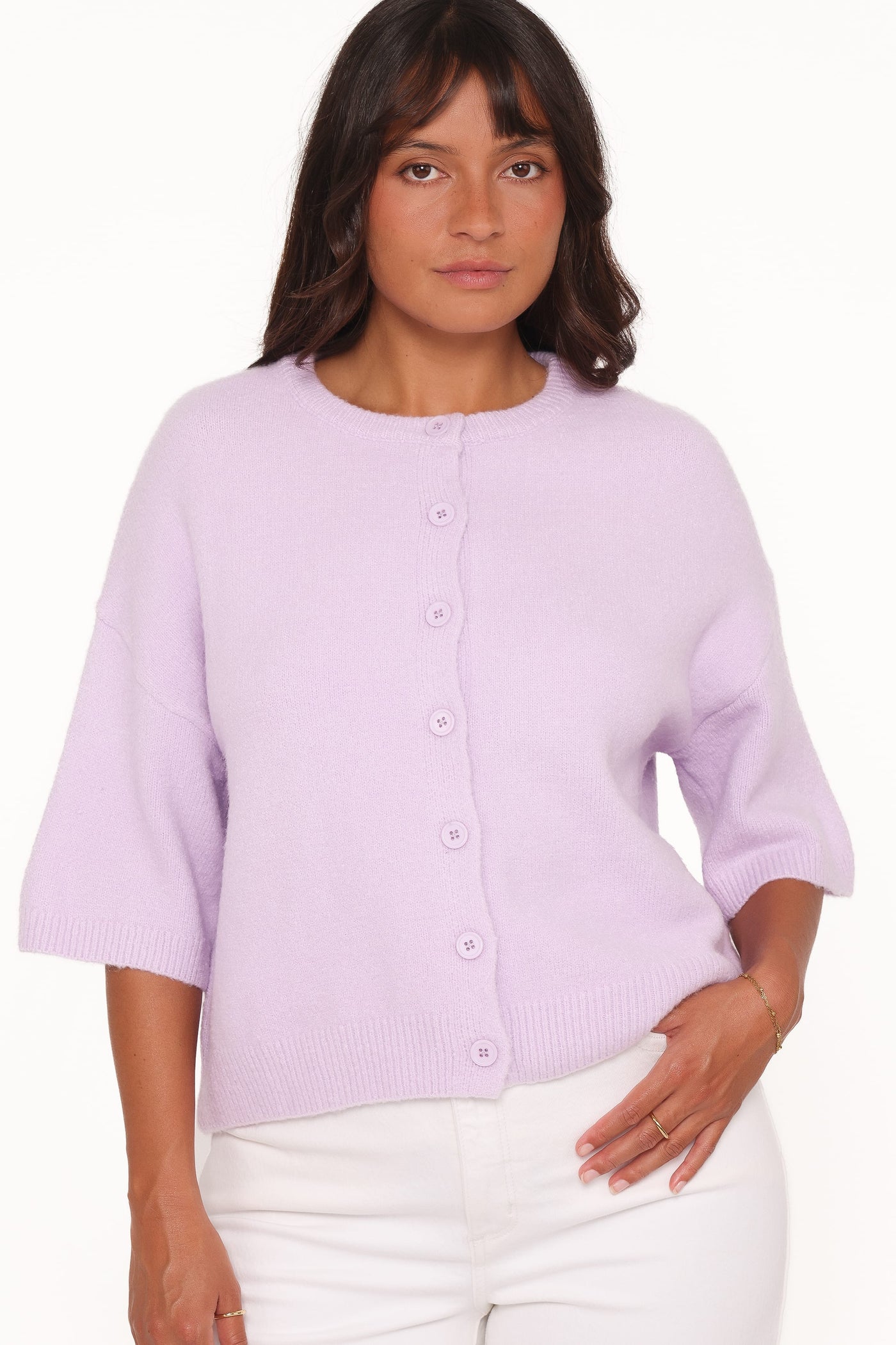 Lilith Knit Top - Lilac