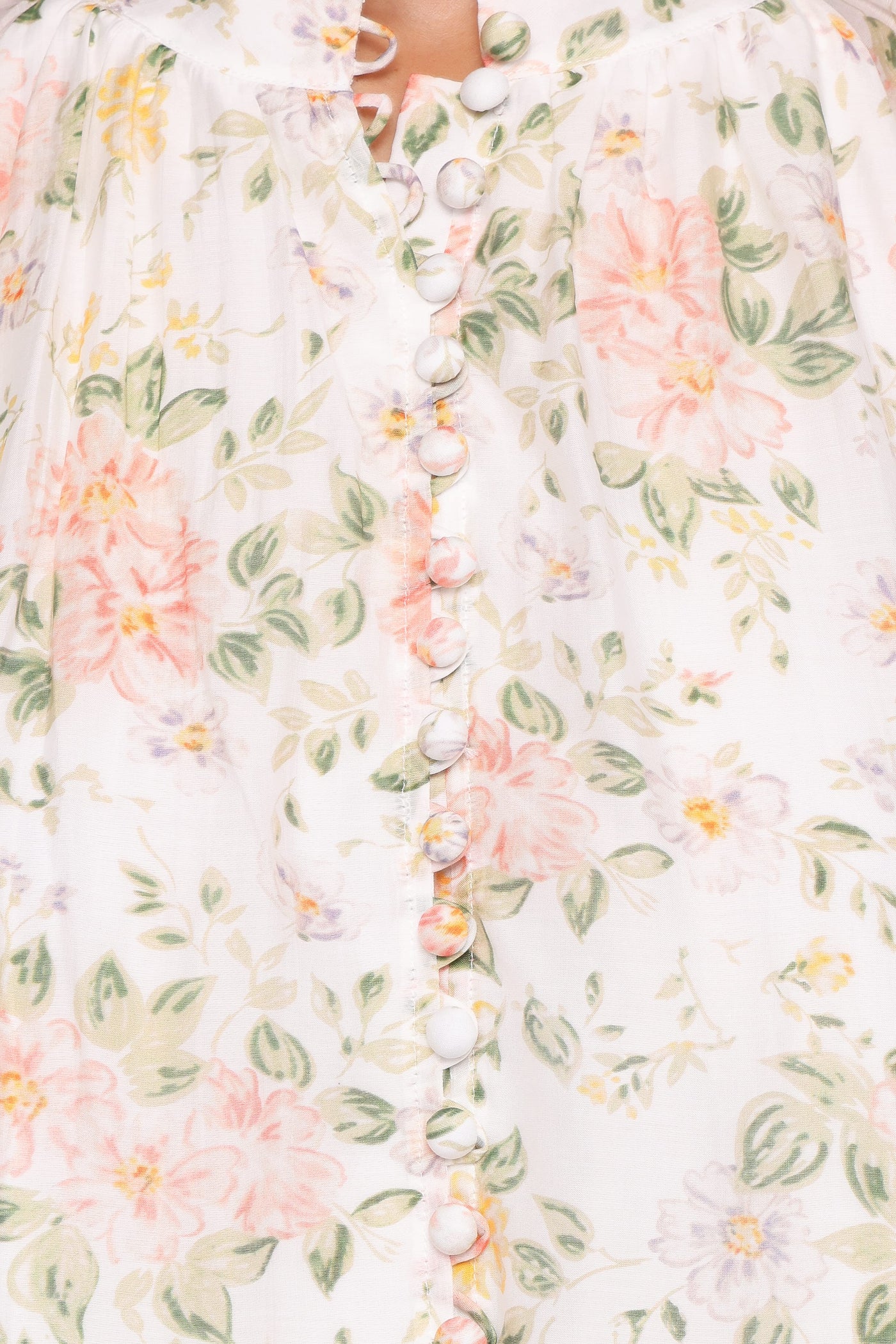 Marni Top -  White Multi Floral