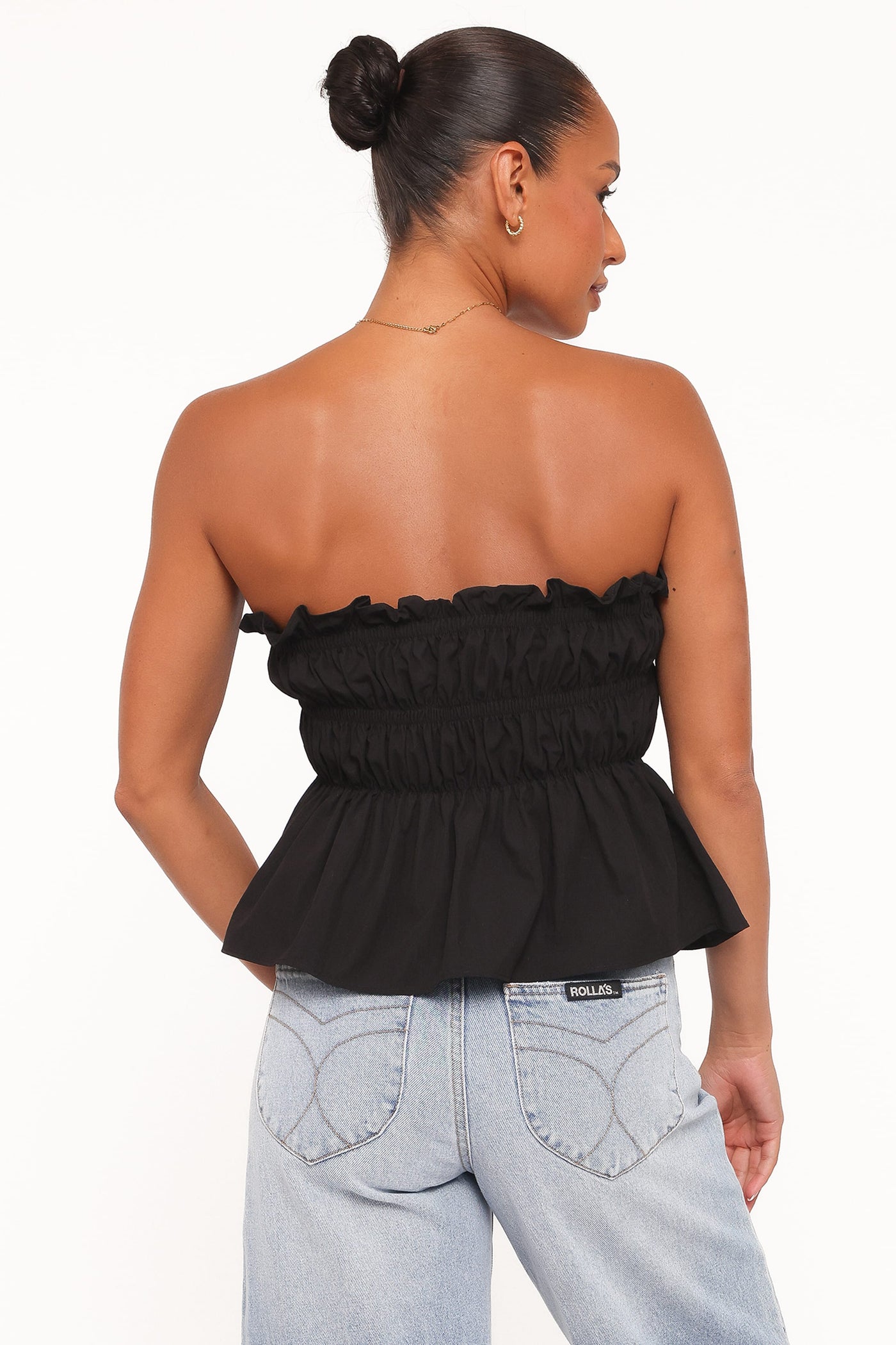 Wilhelmina Strapless Top - Black