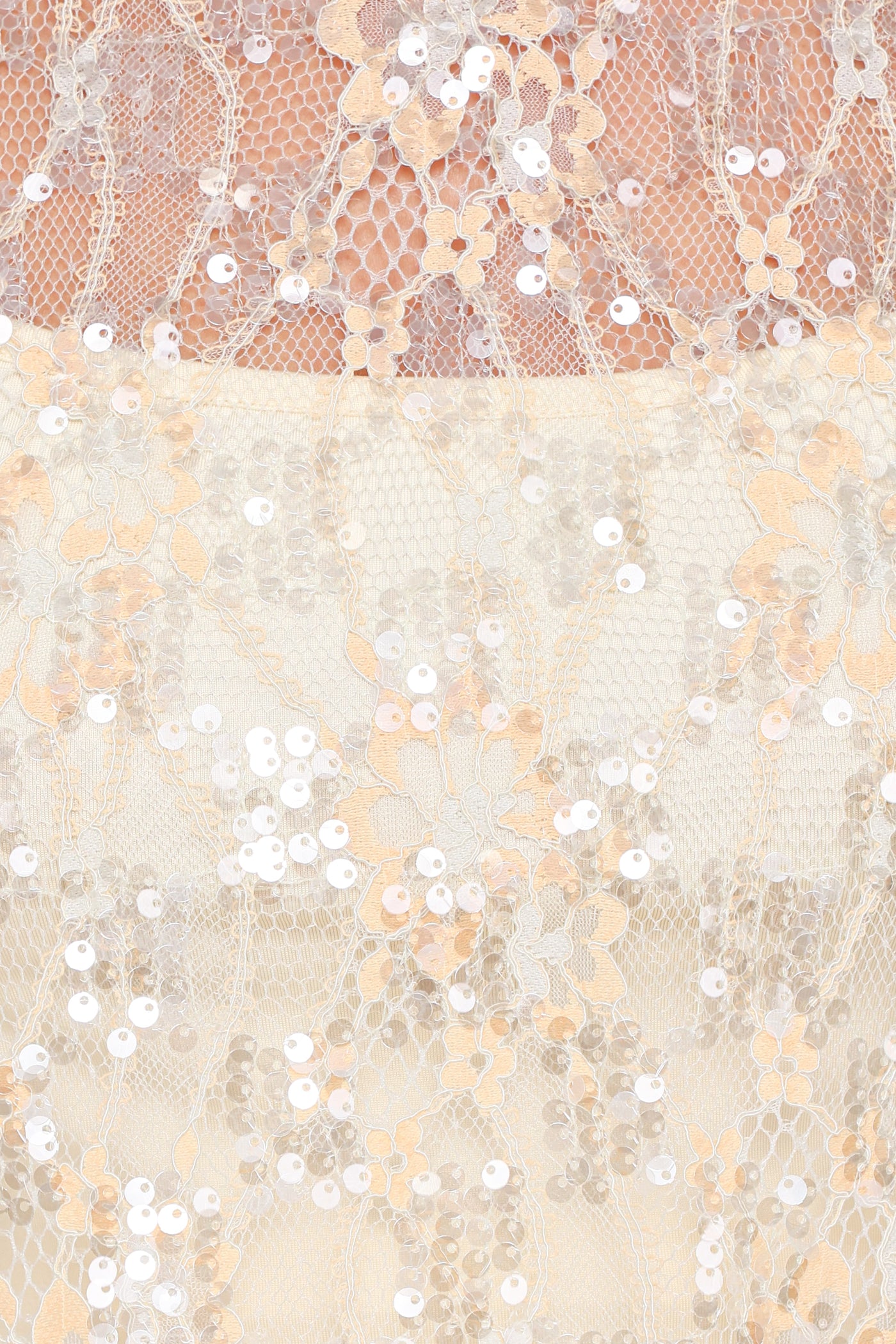 Yonder Sheer Lace Tee Top - Pale Yellow