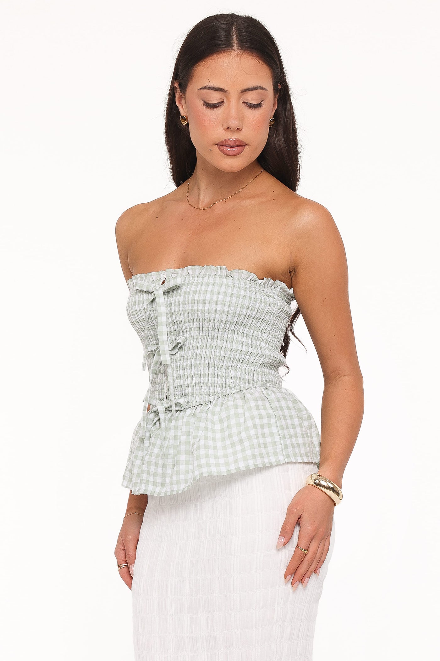 Carina Bow Top - Mint