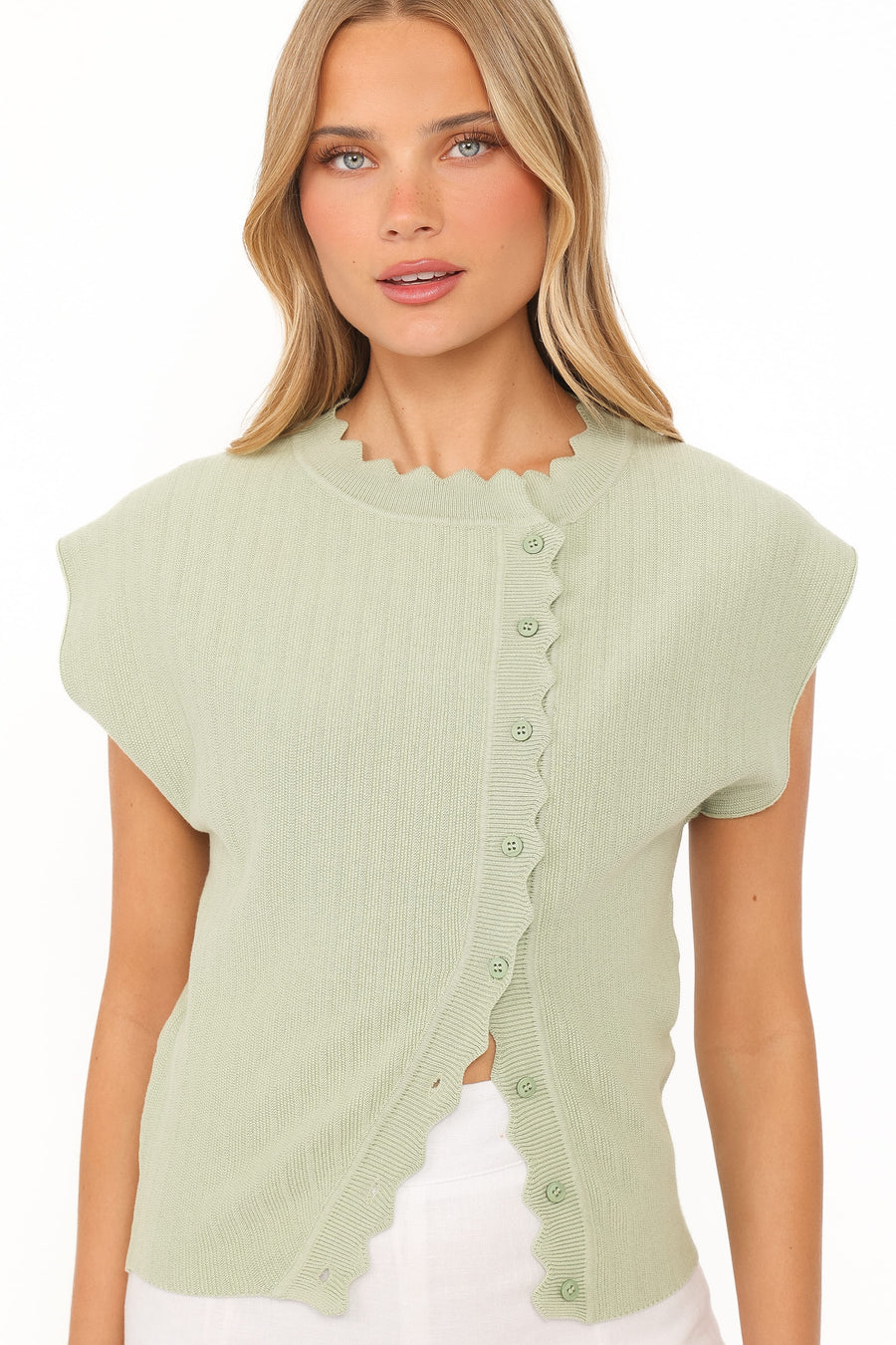 Mackie Knit Top - Sage