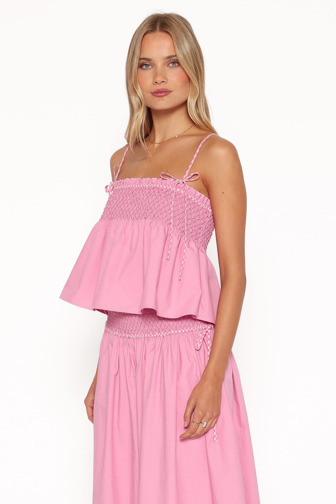 Mireille Baby Doll Top - Pink