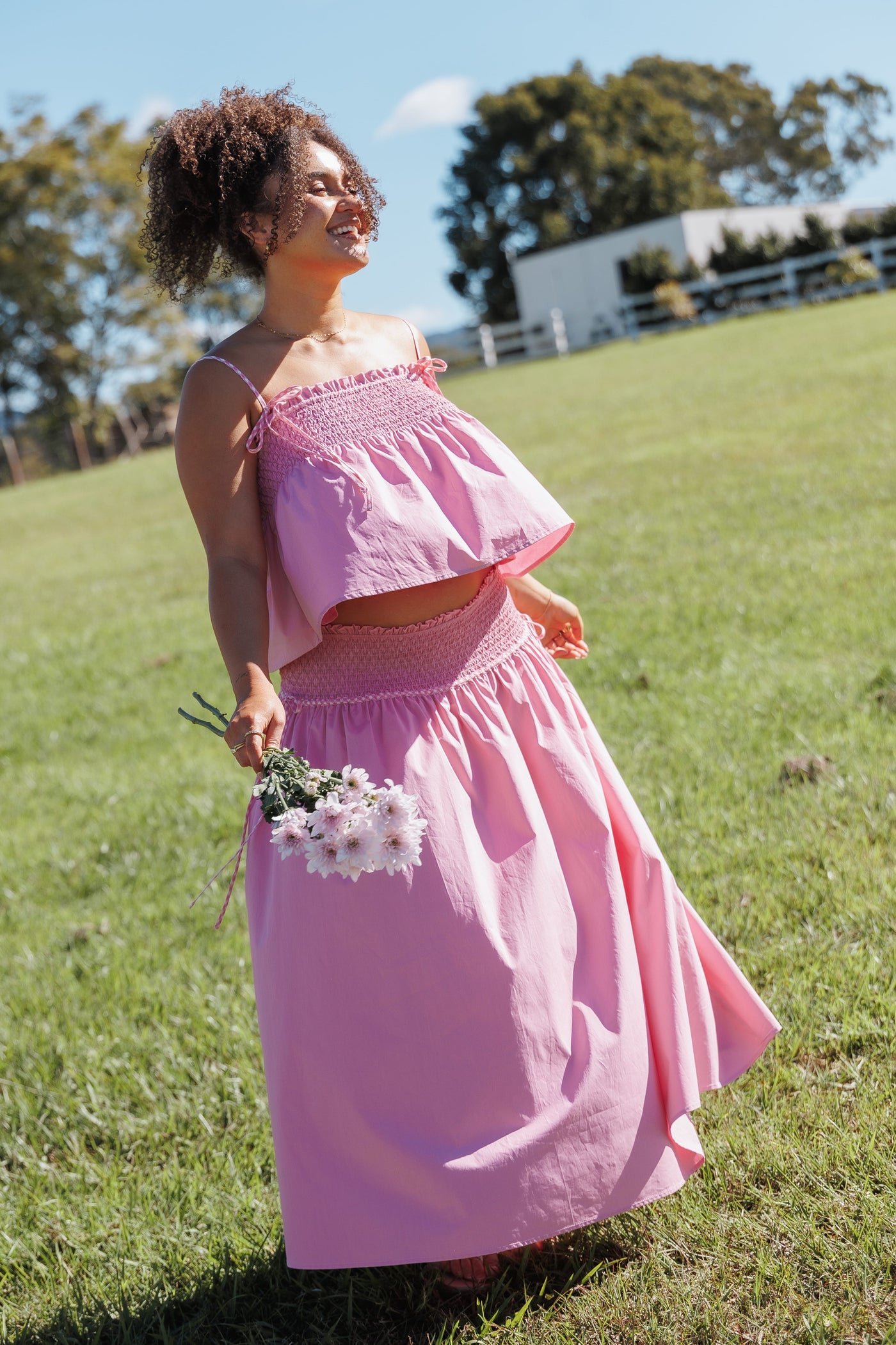 Mireille Baby Doll Top - Pink