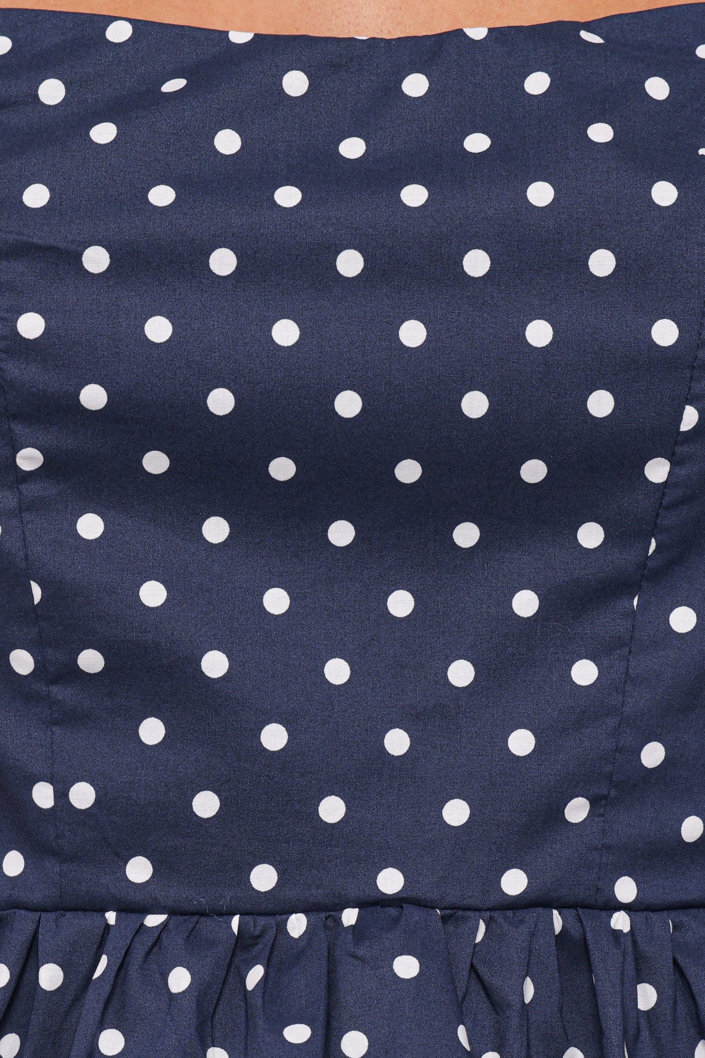 Paula Open Tie Back Top - Navy