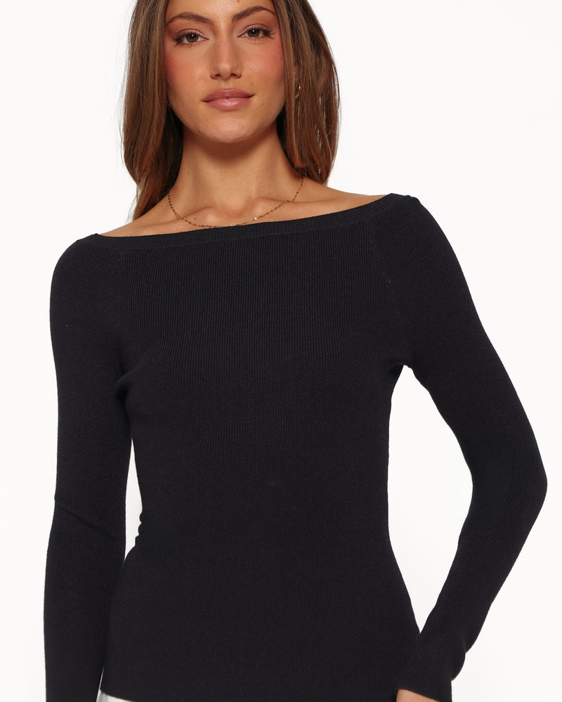 Presley Knit Top - Black