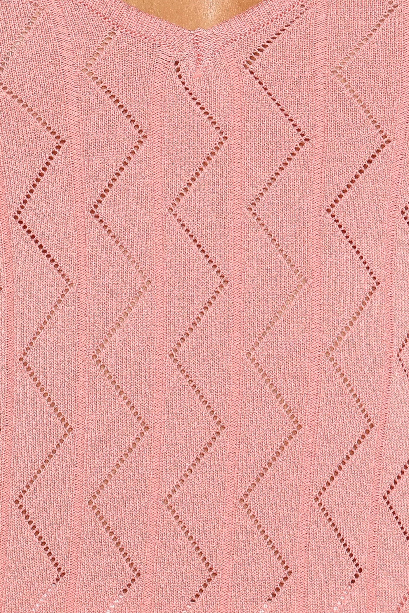 Vesta Pointelle Knit Tank - Pink